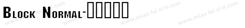 Block Normal字体转换